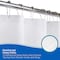 Kenney Mfg Fabric Shower Curtain Liner, 70" W x 72" H, White KN61253 - alternate 4